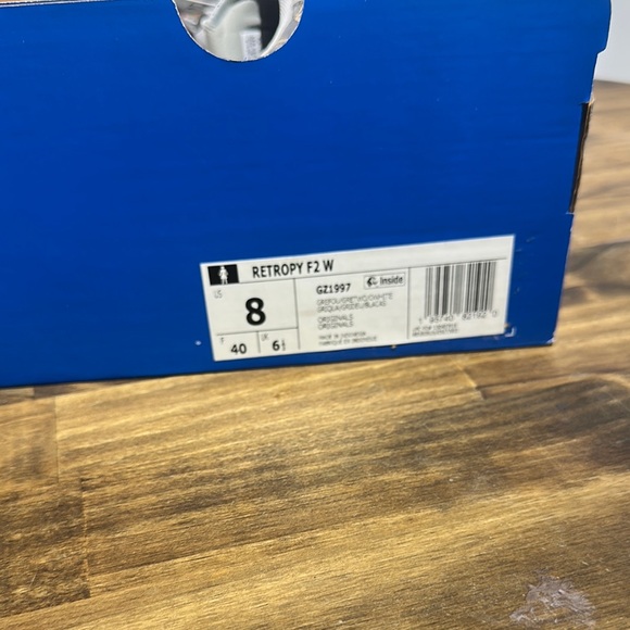 Adidas Gray and Orange Sneakers with Signature Stripes - Picture 2 of 6